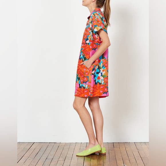 Mara Hoffman Nika Dress in Jardin print - Picture 2 of 6